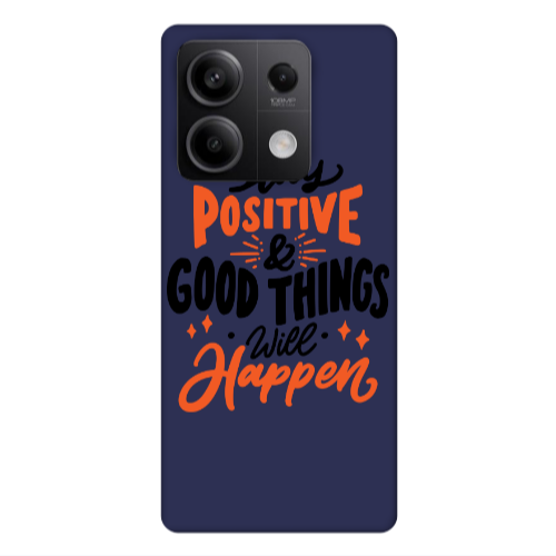 Xiaomi Redmi Note 13 5G Stay Positive Dark blue Colored Silicone TPU Θήκη