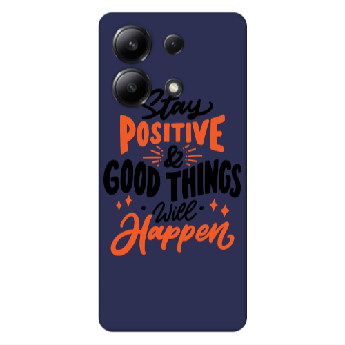 Xiaomi Redmi Note 13 4G Stay Positive Dark blue Colored Silicone TPU Θήκη