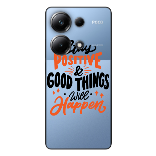 Xiaomi Poco M6 Pro 4G Stay Positive Transparent Silicone TPU Θήκη