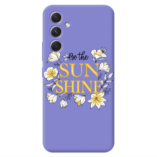 Samsung A56 Sun Shine Purple Colored Silicone TPU Θήκη