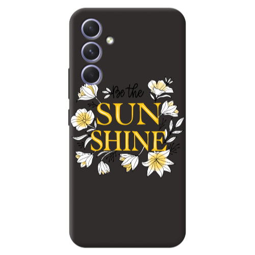 Samsung A56 Sun Shine Black Colored Silicone TPU Θήκη
