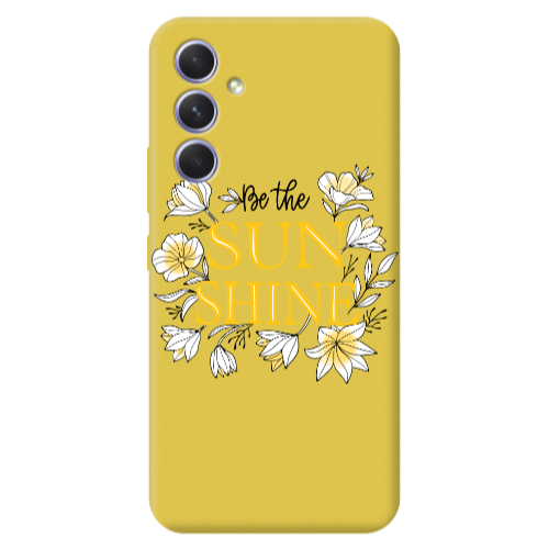 Samsung A56 Sun Shine Yellow Colored Silicone TPU Θήκη