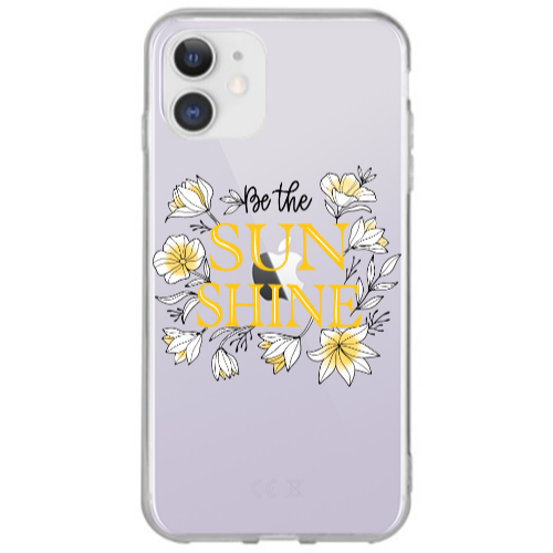 Apple iPhone 12 Sun Shine Transparent Silicone TPU Θήκη