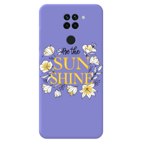 Xiaomi Redmi Note 9 Sun Shine Purple Colored Silicone TPU Θήκη