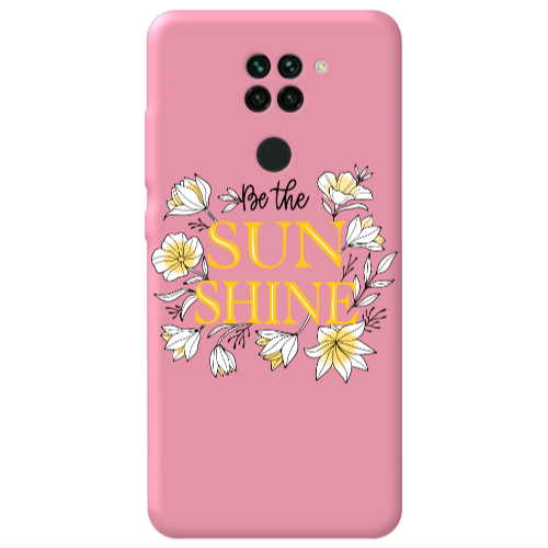 Xiaomi Redmi Note 9 Sun Shine Pink Colored Silicone TPU Θήκη