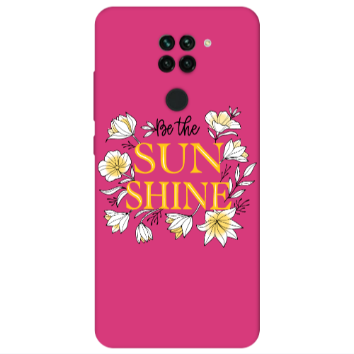 Xiaomi Redmi Note 9 Sun Shine Fuchsia Colored Silicone TPU Θήκη
