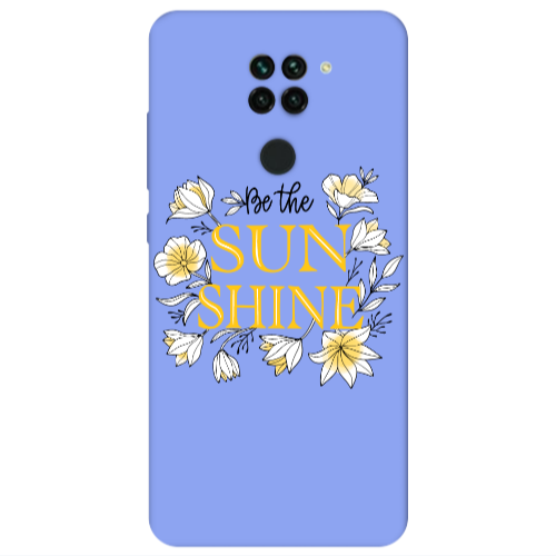 Xiaomi Redmi Note 9 Sun Shine Light Purple Colored Silicone TPU Θήκη