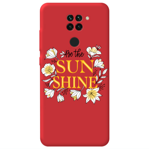 Xiaomi Redmi Note 9 Sun Shine Red Colored Silicone TPU Θήκη