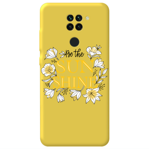 Xiaomi Redmi Note 9 Sun Shine Yellow Colored Silicone TPU Θήκη
