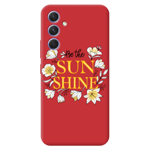 Samsung A54 Sun Shine Red Colored Silicone TPU Θήκη