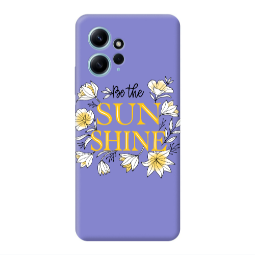 Xiaomi Redmi Note 12 4G Sun Shine Purple Colored Silicone TPU Θήκη