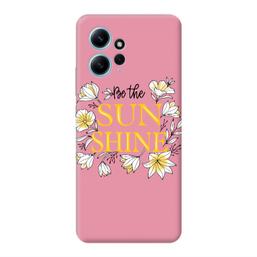 Xiaomi Redmi Note 12 4G Sun Shine Pink Colored Silicone TPU Θήκη