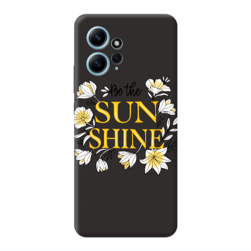 Xiaomi Redmi Note 12 4G Sun Shine Black Colored Silicone TPU Θήκη