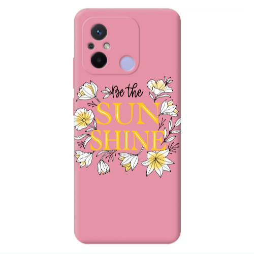Xiaomi Redmi 12C Sun Shine Pink Colored Silicone TPU Θήκη