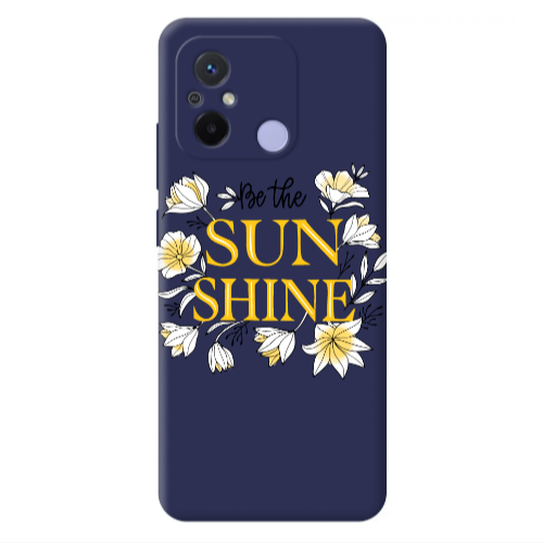 Xiaomi Redmi 12C Sun Shine Dark blue Colored Silicone TPU Θήκη