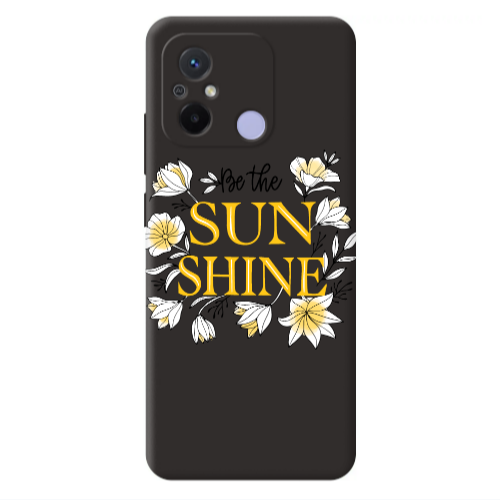 Xiaomi Redmi 12C Sun Shine Black Colored Silicone TPU Θήκη