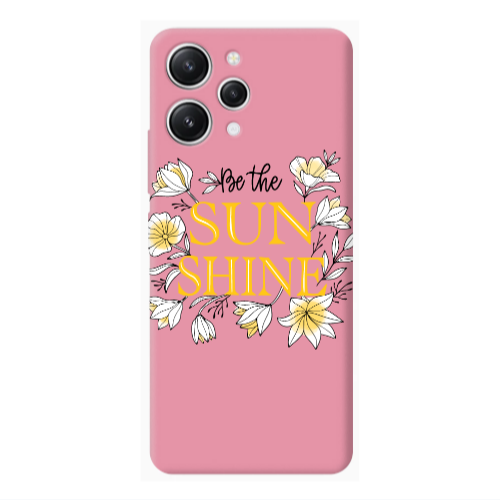 Xiaomi Redmi 12 Sun Shine Pink Colored Silicone TPU Θήκη