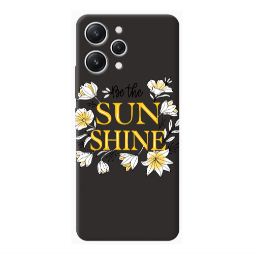 Xiaomi Redmi 12 Sun Shine Black Colored Silicone TPU Θήκη