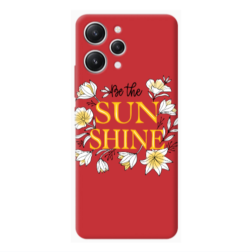 Xiaomi Redmi 12 Sun Shine Red Colored Silicone TPU Θήκη