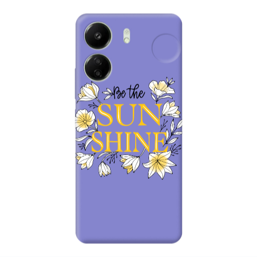 Xiaomi Redmi 13C Sun Shine Purple Colored Silicone TPU Θήκη