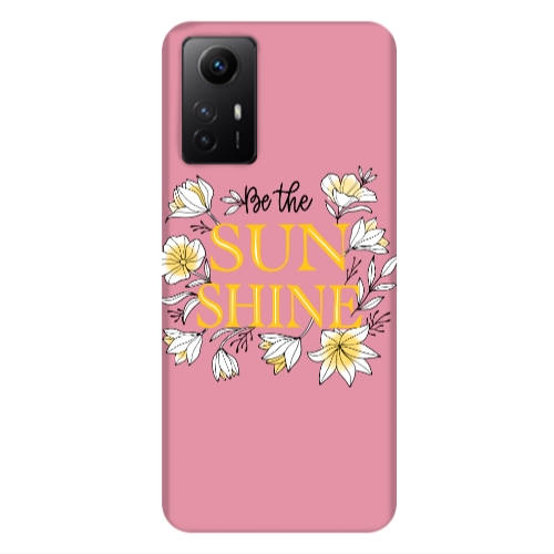 Xiaomi Redmi Note 12s Sun Shine Pink Colored Silicone TPU Θήκη