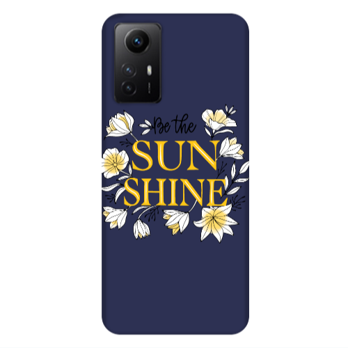Xiaomi Redmi Note 12s Sun Shine Dark blue Colored Silicone TPU Θήκη