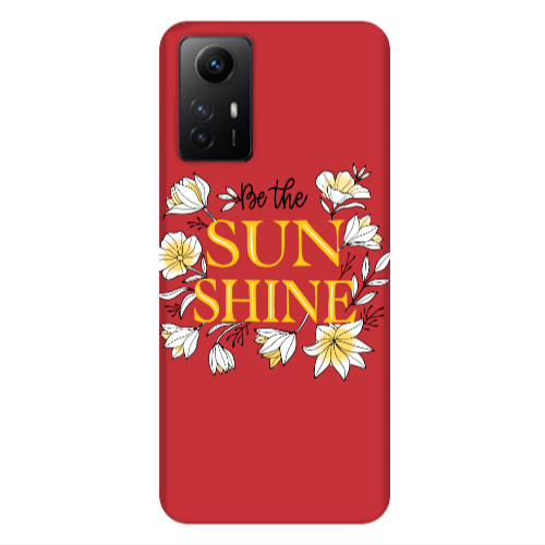Xiaomi Redmi Note 12s Sun Shine Red Colored Silicone TPU Θήκη