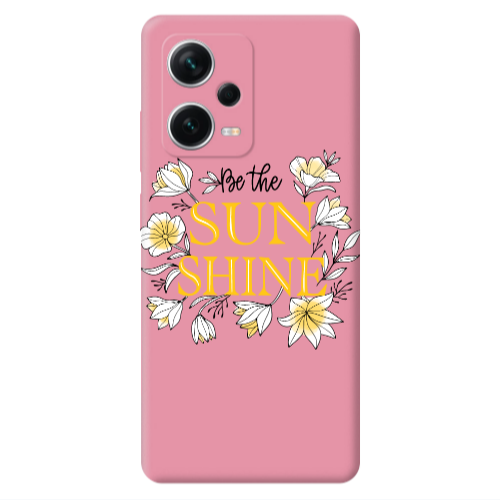Xiaomi Poco X5 Sun Shine Pink Colored Silicone TPU Θήκη