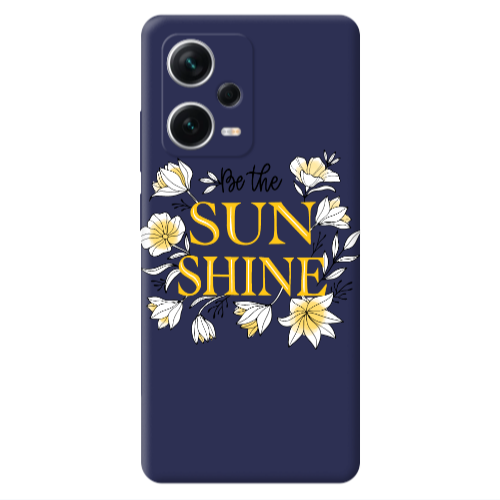 Xiaomi Poco X5 Sun Shine Dark blue Colored Silicone TPU Θήκη
