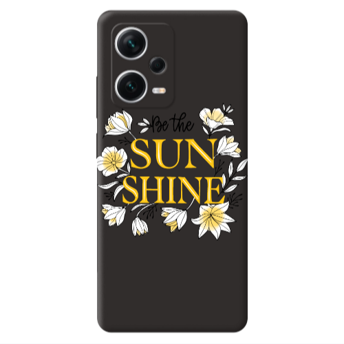 Xiaomi Poco X5 Sun Shine Black Colored Silicone TPU Θήκη