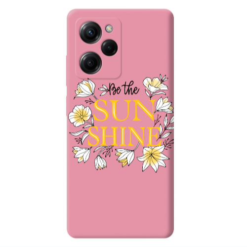 Xiaomi Poco X5 Pro Sun Shine Pink Colored Silicone TPU Θήκη