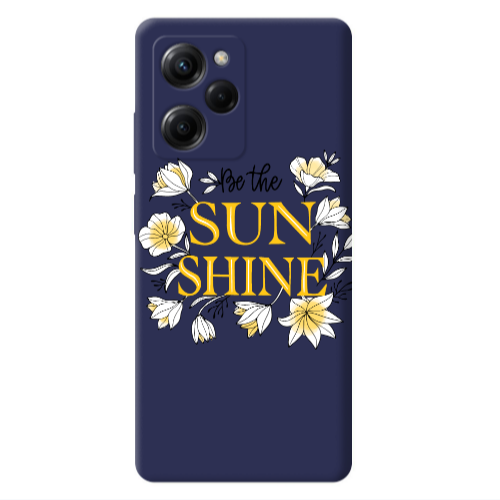 Xiaomi Poco X5 Pro Sun Shine Dark blue Colored Silicone TPU Θήκη