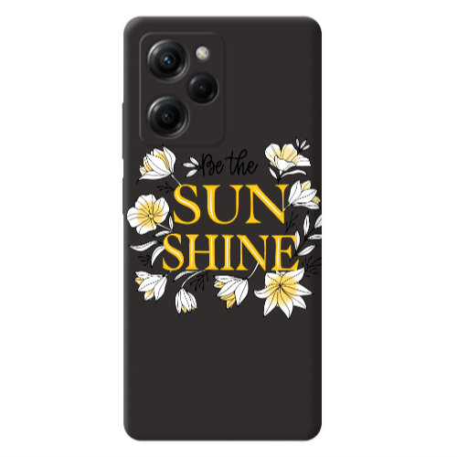 Xiaomi Poco X5 Pro Sun Shine Black Colored Silicone TPU Θήκη