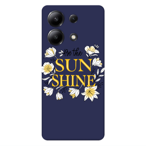Xiaomi Redmi Note 13 4G Sun Shine Dark blue Colored Silicone TPU Θήκη
