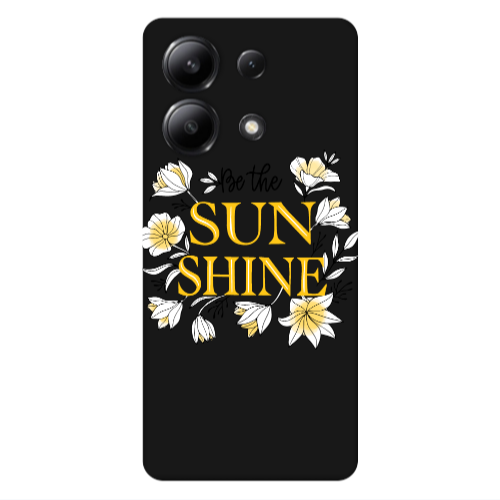 Xiaomi Redmi Note 13 4G Sun Shine Black Colored Silicone TPU Θήκη