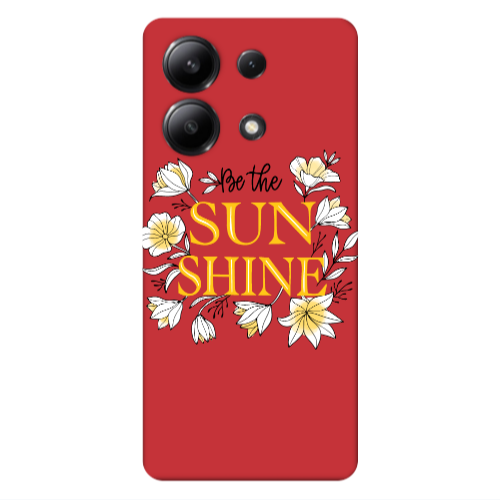 Xiaomi Redmi Note 13 4G Sun Shine Red Colored Silicone TPU Θήκη