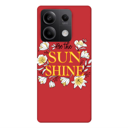 Xiaomi Redmi Note 13Pro 5G Sun Shine Red Colored Silicone TPU Θήκη