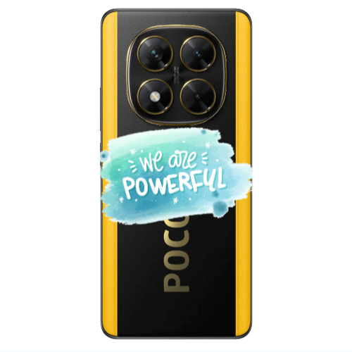 Xiaomi Poco X7 We are Powerful Transparent Silicone TPU Θήκη