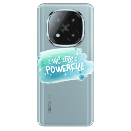 Xiaomi Redmi Note 14 Pro + 5g We are Powerful Transparent Silicone TPU Θήκη