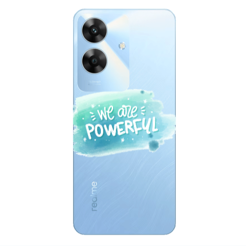 Realme Note 60 We are Powerful Transparent Silicone TPU Θήκη