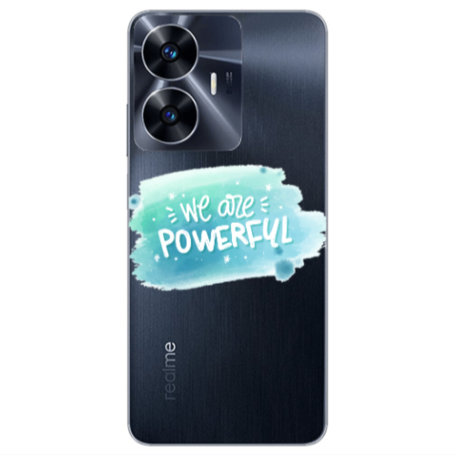 Realme Note 50 We are Powerful Transparent Silicone TPU Θήκη