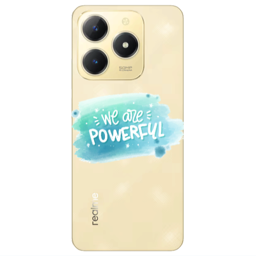 Realme C61 We are Powerful Transparent Silicone TPU Θήκη