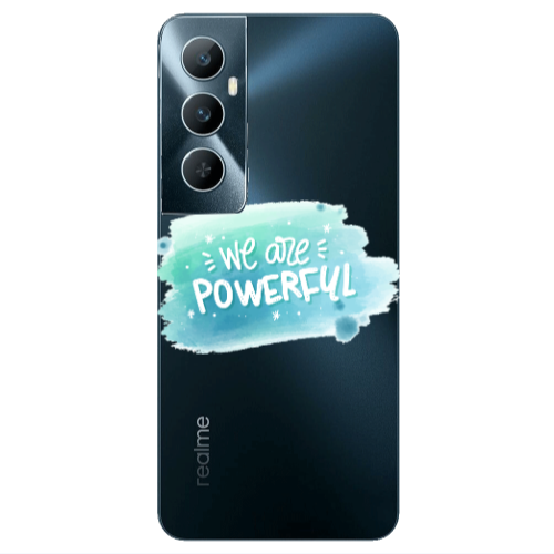 Realme C65 We are Powerful Transparent Silicone TPU Θήκη