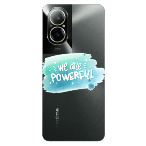 Realme C67 We are Powerful Transparent Silicone TPU Θήκη