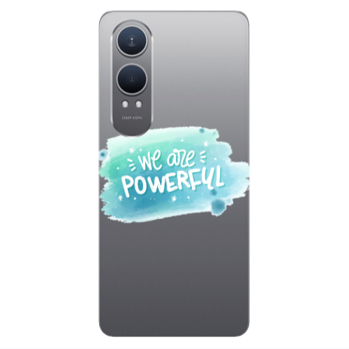 Oneplus Nord Ce 4 lite We are Powerful Transparent Silicone TPU Θήκη