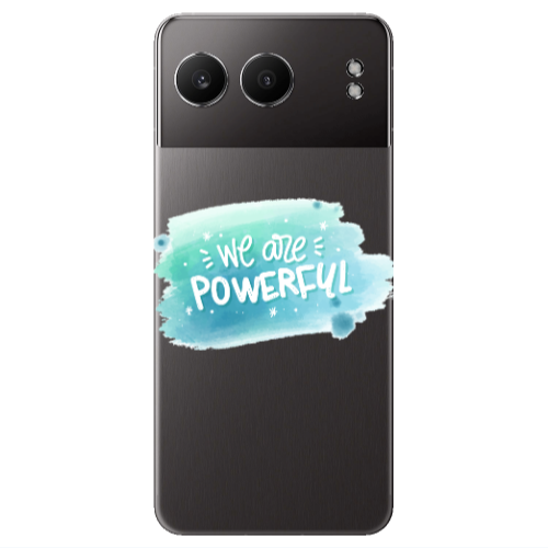 Oneplus Nord 4 We are Powerful Transparent Silicone TPU Θήκη