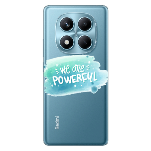 Xiaomi Redmi Note 14 Pro We are Powerful Transparent Silicone TPU Θήκη