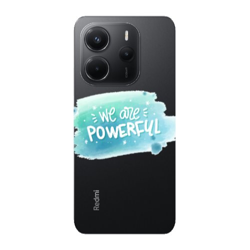 Xiaomi Redmi Note 14 We are Powerful Transparent Silicone TPU Θήκη