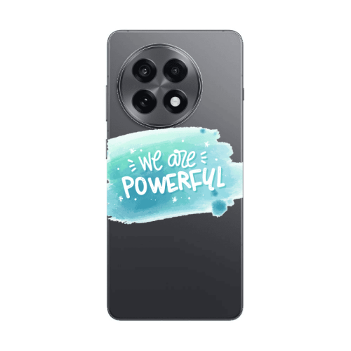 Oneplus 13 5G We are Powerful Transparent Silicone TPU Θήκη