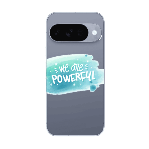 Google Pixel 10 We are Powerful Transparent Silicone TPU Θήκη